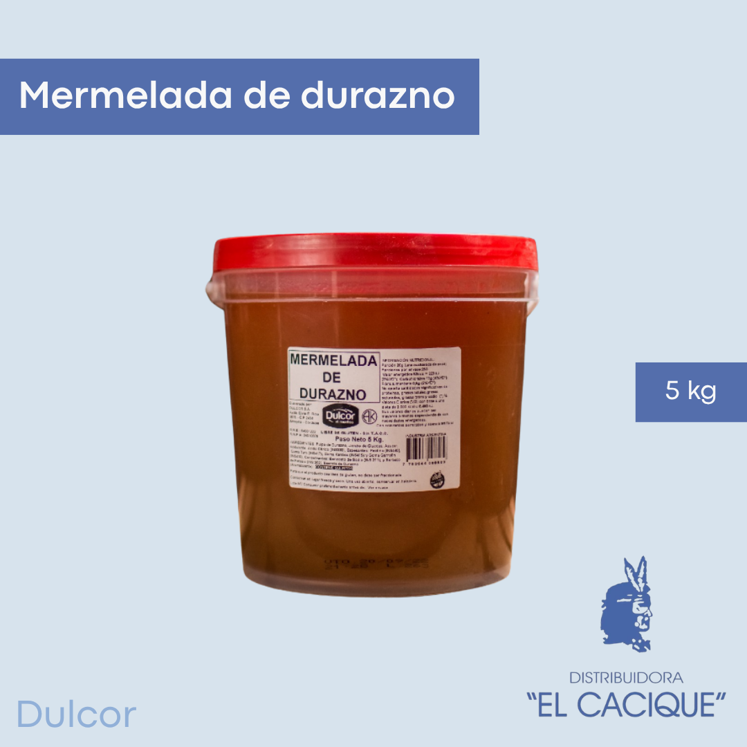 Mermelada Familiar Durazno Balde X 5 KG DULCOR